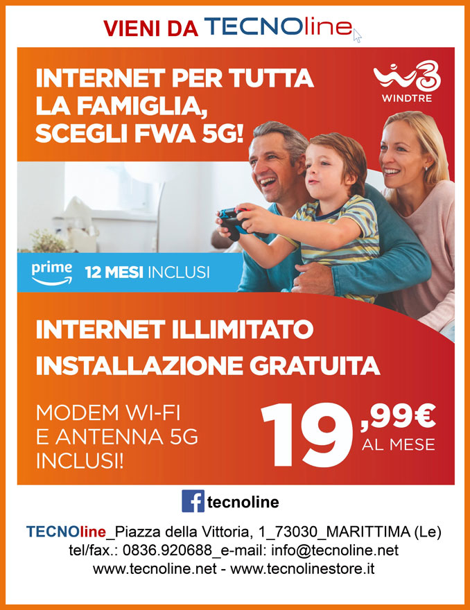 PROMO FWA INTERNET VELOCE WIFI WINDTRE LECCE SALENTO